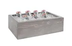 image of Cal-Mil 3360-12-110 Aspen Ice Bucket, 12½" x 21½" x 6" Gray‑Washed Pine Wood, Hotel Room Supply