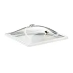 image of Cal-Mil 3402 Cold Concept Dome Cover, 12"W X 12"D X 3-1/2"H, Hinged Door, With Handle