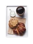 image of Cal-Mil 3463-15W Room Service Tray – 9" x 13" x 1" White Melamine Plastic – Ideal for Food Service