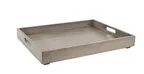 image of Cal-Mil 3475-2-110 Room Service Tray, 15-1/2" x 21-1/2" x 2" H, Gray‑Washed Pine Wood, Rectangular