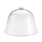 image of Cal-Mil 3488 Bell Cake Cover – 12" Dia x 8½" H, Clear Plastic, Round Shape – Ideal for Cake Display