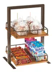 image of Cal-Mil 3494-2-84 Sierra Merchandiser, 2-Tier (2) Adjustable Shelves To Sit Straight Or Slanted
