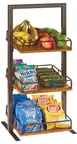 image of Cal-Mil 3494-3-84 Sierra Merchandiser, 3-Tier (3) Adjustable Shelves To Sit Straight Or Slanted