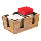image of Cal-Mil 3499-99 Bar Organizer, 10-3/4" W x 7" D x 4-3/4" H, Pine Wood, 3‑Section