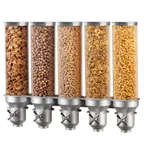 image of Cal-Mil 3520-5-39 Wall-Mount Cereal Dispenser, 5 × 4.5 L Units 27.5W x 6.5D x 21.75H, 6WingTurnServe