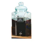image of Cal-Mil 3553ICE - 2‑Gallon Clear Glass Beverage Dispenser with Ice Chamber, Single Style, No Base