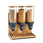 image of Cal-Mil 3576-3-99FF Countertop Cereal Dispenser, 3 x 5-Liter Cylinders, Base, 19"W x 9"D x 26"H