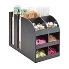 image of Cal-Mil 3577 Classic Bulk Condiment Station, 9.25"W X 16.25"D X 13"H (4) Section For Lids/Cups Up To 3.75" Dia. (6) Section For Condiments