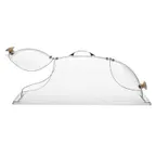 image of Cal-Mil 361-12 Clear Polycarbonate Dome Cover, 12"W x 20"D x 7"H, Hinged Doors, Heat‑Resistant