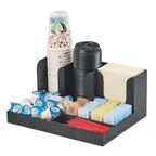 image of Cal-Mil 3664-13 Condiment Station, 14"W X 11"D X 6.5"H (9) Compartment, Accommodates Up To 3.75" Dia. Cups/Lids