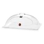 image of Cal-Mil 367-12 Polycarbonate Display Cover - Dome With Cut-Out, Hinged Door, Heat-Resistant