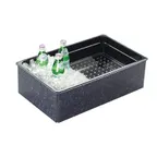 image of Cal-Mil 368-12-17 Ice Pan Housing – 12" W x 20" D x 6" H Rectangular Plastic Insulated Black Finish
