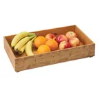 image of Cal-Mil 3682-2012-99 Madera Stacking Box, 20"W X 12"D X 3.25"H, Rectangular (4) Feet