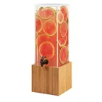 image of Cal-Mil 3697-3-60 Beverage Dispenser, 3‑Gallon, 8.25"W x 9.75"D x 25.75"H, BPA‑Free, Bamboo Base