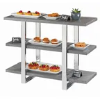 image of Cal-Mil 3708-83 Ashwood Frame Riser, 32"W X 13.75"D X 25"H (3) Tier, Rectangular
