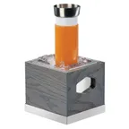 image of Cal-Mil 3800-6-83 Ice Housing, 7.5" W x 7.5" D x 7" H, Oak Gray Wash, Trim, End Cutouts