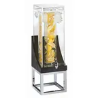 image of Cal-Mil 3804-3-87 Cinderwood 3‑Gallon Dispenser, 8"W x 8"D x 26"H, Acrylic, Ice Chamber, BPA‑Free