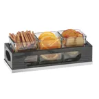 image of Cal-Mil 3806-87 Cinderwood Jar Holder Tray, 12.75"W X 5"D X 5-1/8"H, Rectangular (3) Glass Jars Included