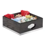 image of Cal-Mil 3809-87 Cinderwood Condiment Organizer, 12"W X 12"D X 6"H, Square (9) Compartments