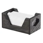 image of Cal-Mil 3810-87 Cinderwood Napkin Holder, 9-1/2"W X 5-1/2"D X 1-3/8"H, Rectangular