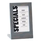 image of Cal-Mil 3825-46-83 Ashwood Menu/Card Holder, 4W x 3.5D x 6.5H, Oak Wood, Gray Wash Finish