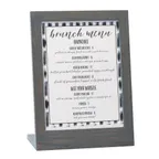 image of Cal-Mil 3825-811-83 Ashwood Menu/Card Holder, 9"W x 4"D x 11"H, Oak Wood, Gray Wash Finish
