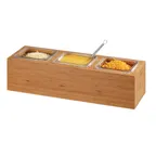 image of Cal-Mil 3837-3-60 Action Station Pan Holder, 11.75"W X 7.5"D X 6.25"H, Rectangular