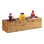 image of Cal-Mil 3837-3-99 Madera Action Station Pan Holder, 11.75"W X 7.5"D X 6.25"H, Rectangular