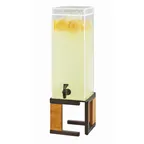 image of Cal-Mil 3906-3-84 Sierra Beverage Dispenser, 3-Gallon Pine, Bronze Frame, 8-3/4"W – Uninsulated