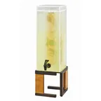 image of Cal-Mil 3906-3INF-84 Sierra 3‑Gallon Uninsulated Dispenser Pine Plastic Bowl 8.75"W x 8.75"D x 24"H