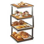 image of Cal-Mil 3918-84 Sierra Elevation Riser, 13.5"W X 13.5"D X 25"H, 4-Tier, Square