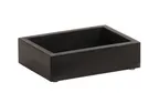 image of Cal-Mil 3932-87 Bitters Caddy, 7.5"W X 5.5"D X 6.5"H, Includes (6) Glass Bitter Bottles, Cinderwood
