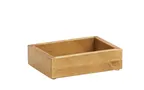 image of Cal-Mil 3932-99 Bitters Caddy, 7.5"W X 5.5"D X 6.5"H, Includes (6) Glass Bitter Bottles, Madera