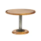 image of Cal-Mil 4310-9-99 Madera Cake Stand, 12-3/4" Dia. X 9"H, Rustic Pine