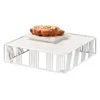 image of Cal-Mil 432-3-15 Portland Riser, 12"W X12"D X 3.25", Square, Removable Bread Board Top