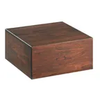 image of Cal-Mil 432-6-78 Mid-Century Riser, 12"W X 12"D X 6.25"H, Square, Walnut