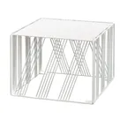 image of Cal-Mil 432-9-15 Portland Square Display Riser 12"x12"x9" White Base, BPA‑Free, 1‑2 Step Adjustable