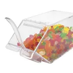 image of Cal-Mil 492-H Topping Bin, Clear Acrylic Stackable Holster, 4½"W x 11"D x 5½"H, BPA‑Free Plastic