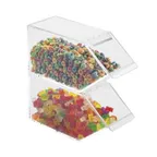 image of Cal-Mil 492 Topping Bin, Clear Acrylic, Stackable, 4-1/2"W x 11"D x 5-1/2"H, BPA-Free Plastic