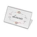 image of Cal-Mil 509 Classic Display Easel, 3.5" X 2"H, Clear Acrylic