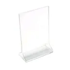 image of Cal-Mil 532 Classic Display Card Holder, 4" X 6"H, Standard, Clear Acrylic