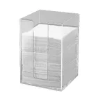 image of Cal-Mil 635-12 Acrylic Napkin Holder, 5½" Square x 8" High, Holds 5" Napkins Clear CounterWall Mount