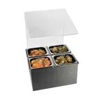 image of Cal-Mil 658 Classic Salsa/Condiment Bar, 14"W X 15"D X 20"H (4) 1/6 Pans