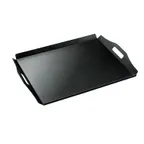 image of Cal-Mil 930-3-13 Room Service Tray– 26" W x 18" D x 1" H, Black ABS Plastic, Handles