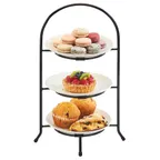 image of Cal-Mil 977-8-13 Tiered Display/Server, 8.75, X 18"H, 3-Tier