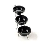 image of Cal-Mil C1223-8 Bowl Rack, 8"W X 16"D X 18"H, 3-Tier (3) 8" Rings