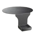 image of Cal-Mil DM005 Drip Tray, 16-3/4"W x 13"D x 6-1/2"H, Base with 6" Drop, Removable Tray, Black Plastic