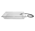 image of Cal-Mil IP152 Ice Display Tray - 28" W x 20" D x 4" H PET Pan, Threaded Drain & Hose, Holds 500 lb