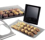 image of Cal-Mil P235-12 Clear Acrylic Display Tray, Slim Rectangular 18" W x 26" D x 1" H, Shallow Design