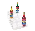 image of Cal-Mil P297 4‑Tier Clear Plastic Organizer, 12" W x 19‑1/2" D x 8‑1/4", 12 Bottles up to 3‑3/8"
